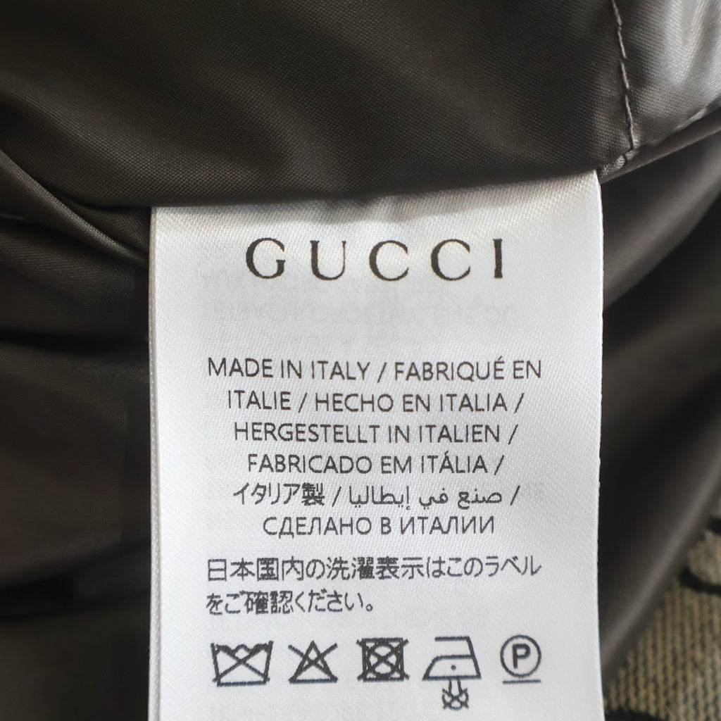 GUCCI(グッチ) GGマーブル パデットジャケット ブラウン/カーキ 48 851258