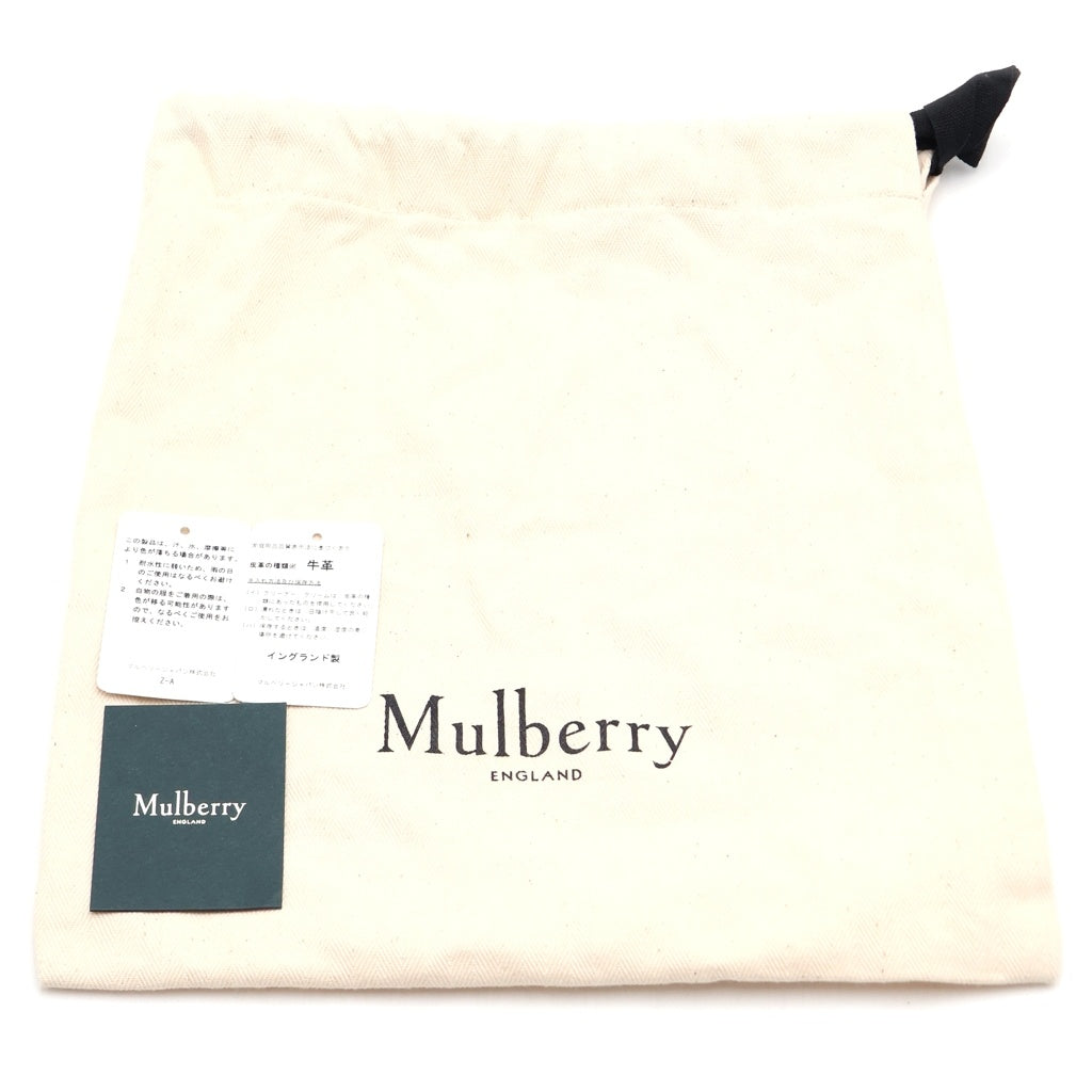 Mulberry(マルベリー) Orca Keyring シャチ キーリング キーホルダー レザー ブラック/ホワイト RK5922