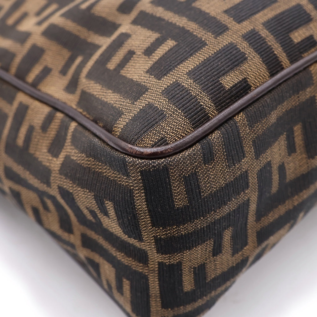 FENDI(フェンディ) 2wayバック ハンドバック ズッカ柄 キャンバス ブラウン レディース