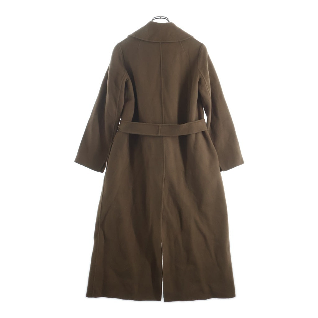 S MAX MARA(エス マックスマーラ) POLDO ヴァージンウール ロングコート ブラウン レディース