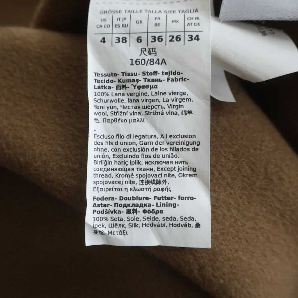 S MAX MARA(エス マックスマーラ) POLDO ヴァージンウール ロングコート ブラウン レディース