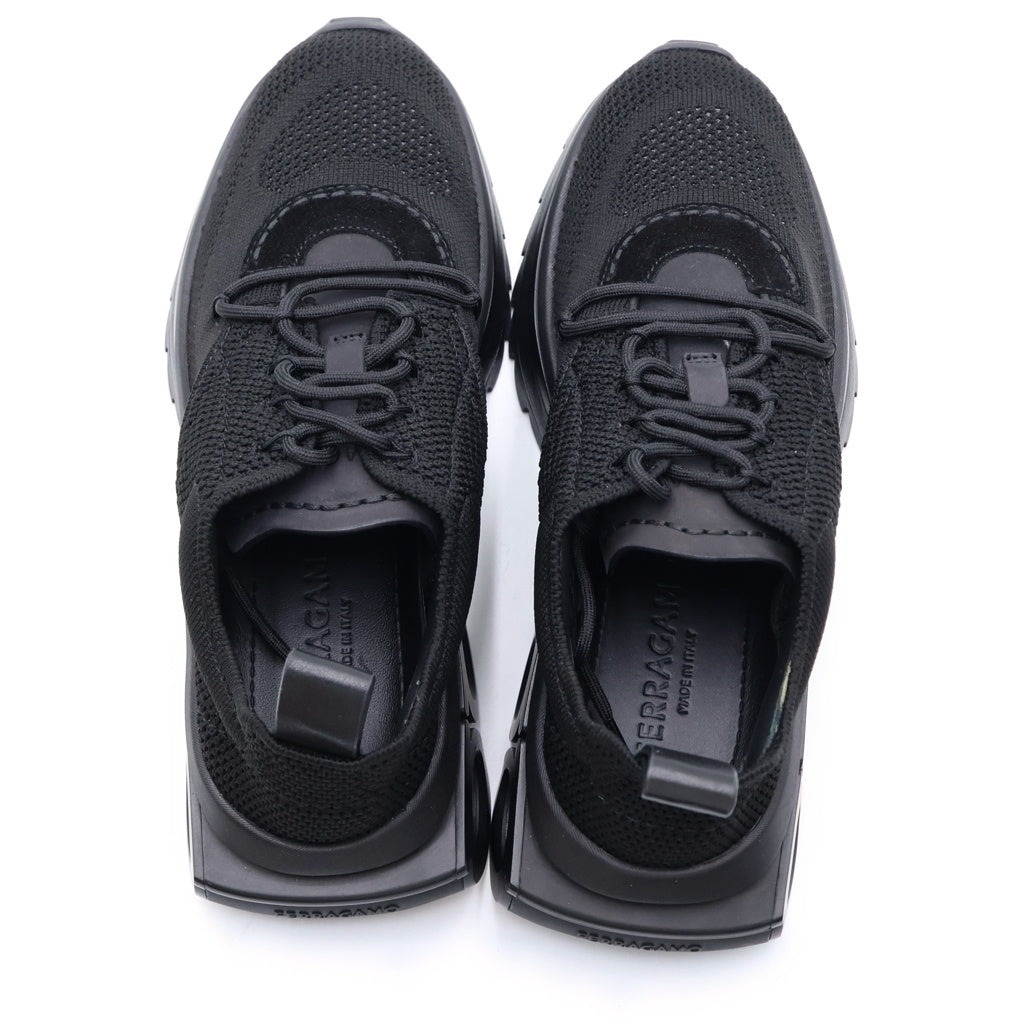 Salvatore Ferragamo(サルヴァトーレ フェラガモ) NIMA KNIT ガンチーニ ローカットスニーカー シューズ ブラック 0760871 レディース
