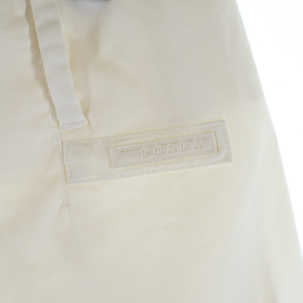 PRADA(プラダ) ストレッチ コットンハーフパンツ ショーツ ポリアミド ホワイト 22H497 レディース
