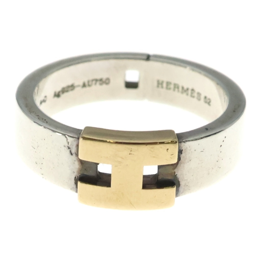 HERMES(エルメス) ヘラクレス コンビリング シルバー×イエローゴールド 925×Au750YG #12 レディース