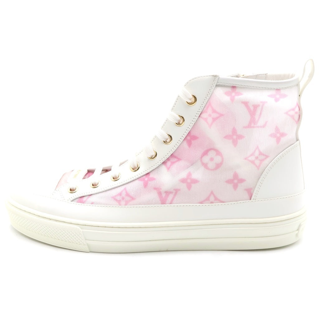 LOUIS VUITTON(ルイヴィトン) ステラーライン ハイカットスニーカー ホワイト×ピンク #40 レディース