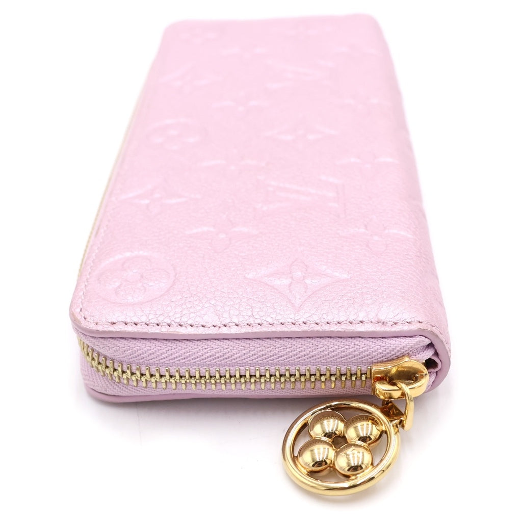 LOUIS VUITTON(ルイヴィトン) アンプラント ポルトフォイユ 長財布 ウォレット クレマンス レザー ゴールド金具 ピンク M82173 RFID