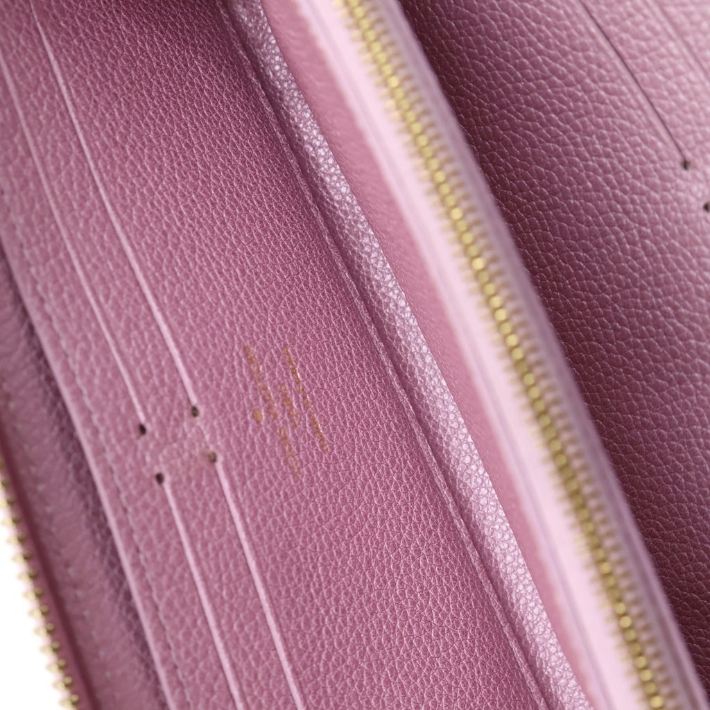 LOUIS VUITTON(ルイヴィトン) アンプラント ポルトフォイユ 長財布 ウォレット クレマンス レザー ゴールド金具 ピンク M82173 RFID