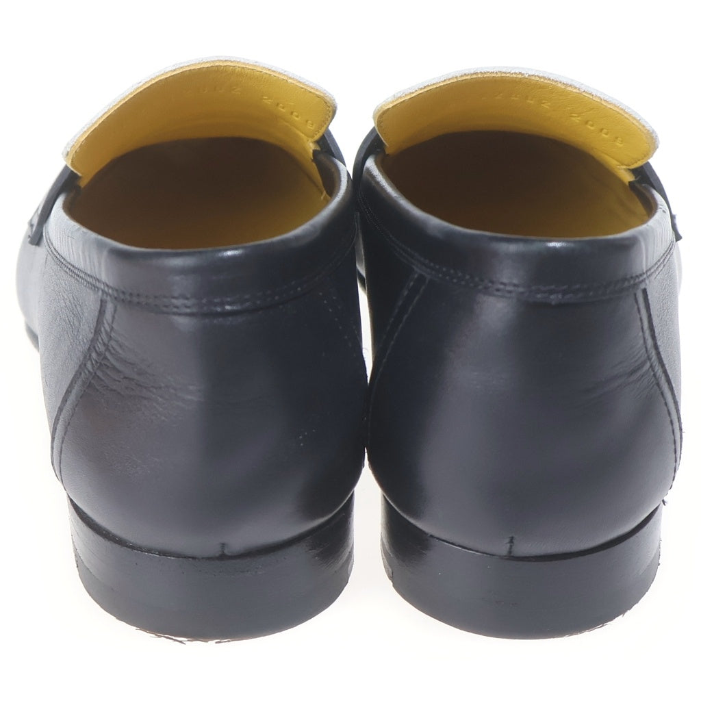 HERMES(エルメス) モカシン パリ レザーローファー ブラック×イエロー #36 1/2 AF211288Z レディース