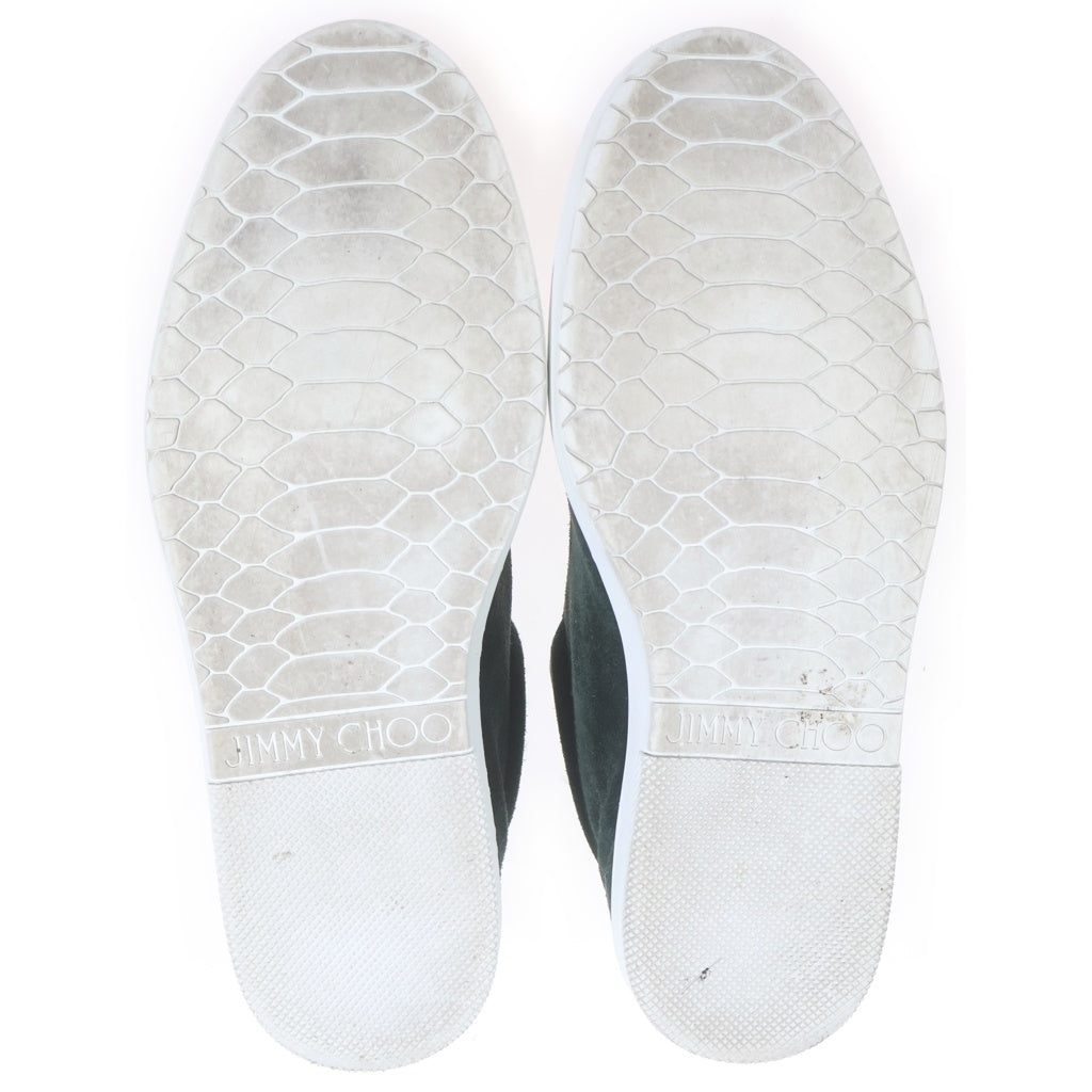 JIMMY CHOO(ジミーチュウ) スタースタッズ スエード ローカット スニーカー シューズ #42 グリーン