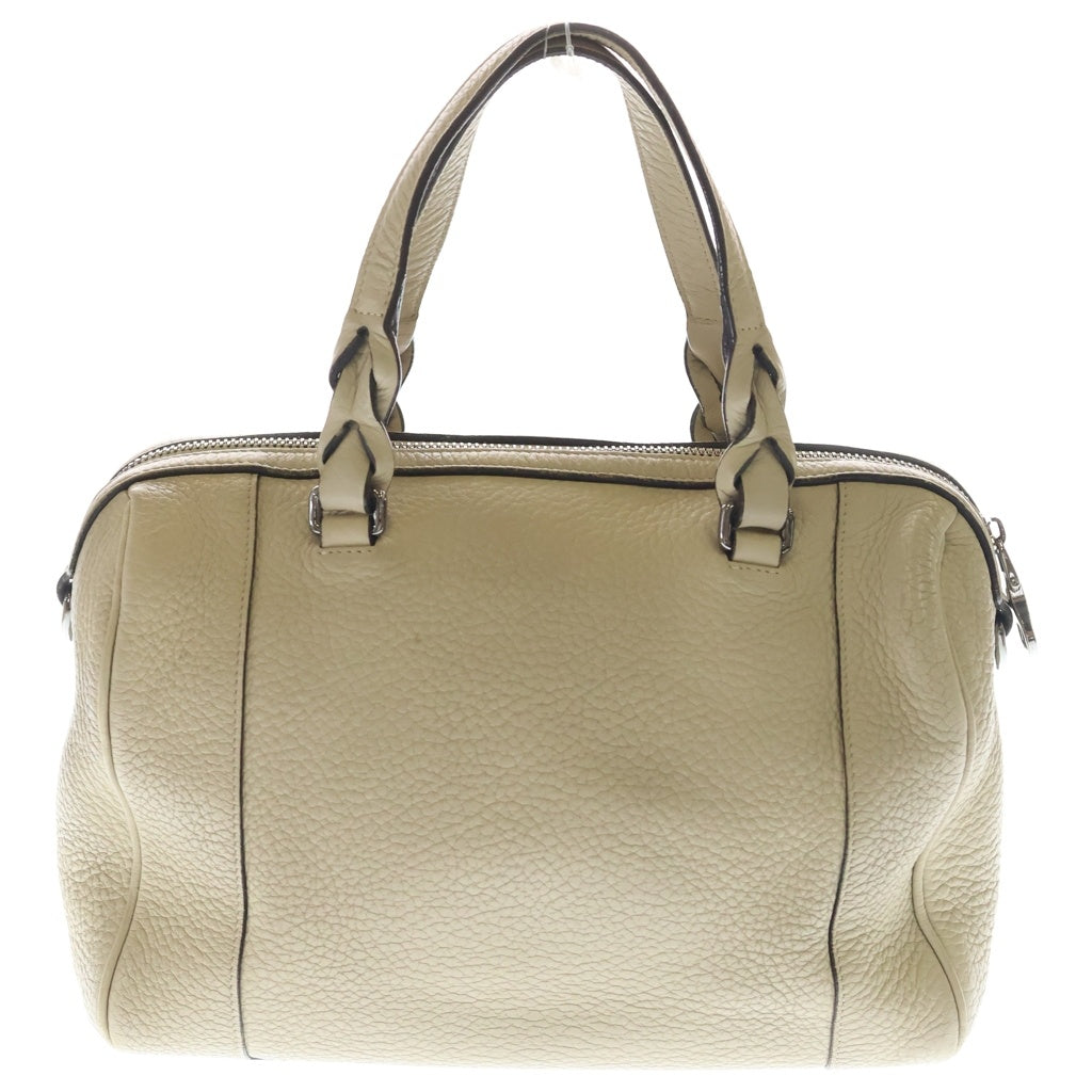 LOEWE(ロエベ) フスタ25 2WAYハンドバッグ ショルダーバッグ ベージュ レザー ブラック金具 レディース