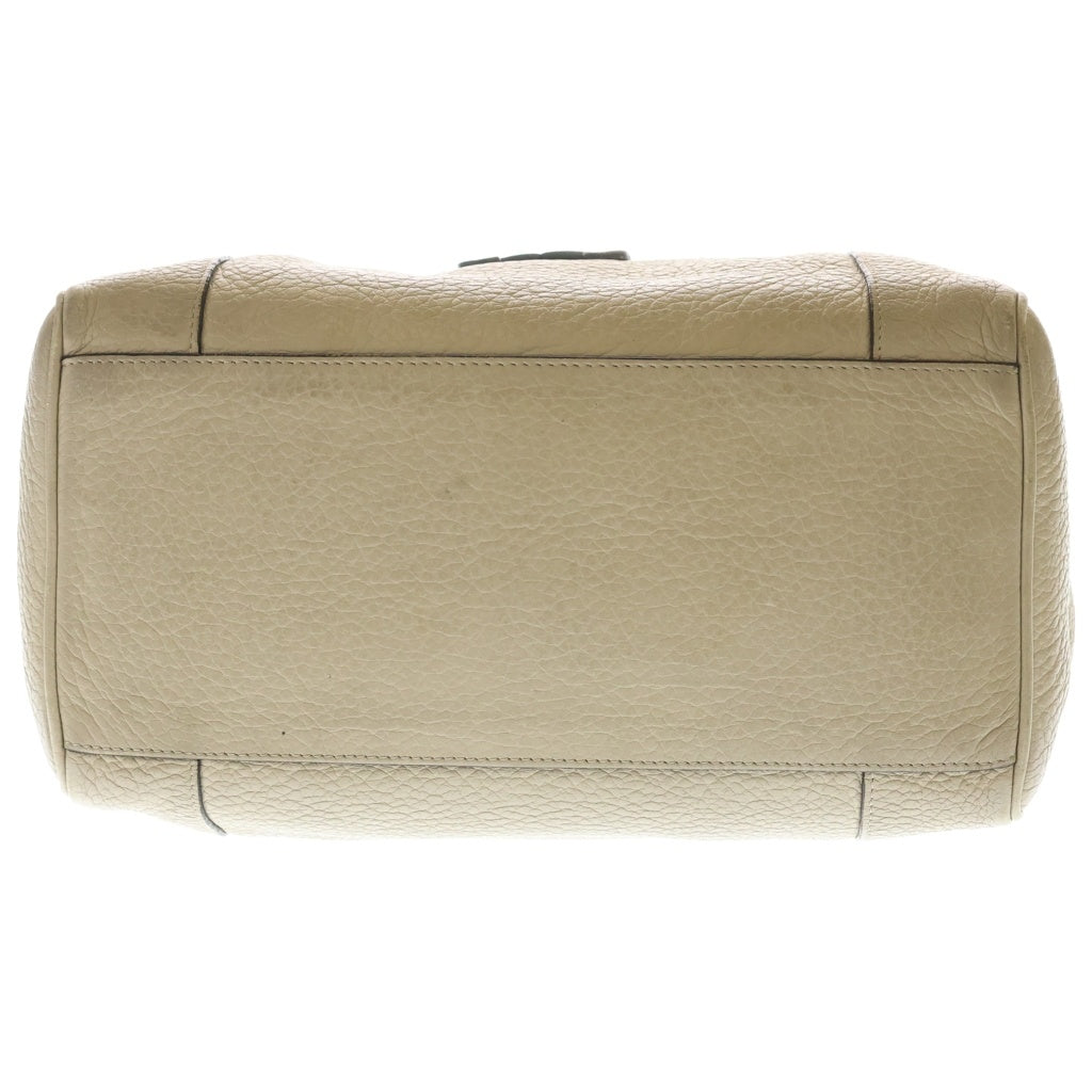 LOEWE(ロエベ) フスタ25 2WAYハンドバッグ ショルダーバッグ ベージュ レザー ブラック金具 レディース