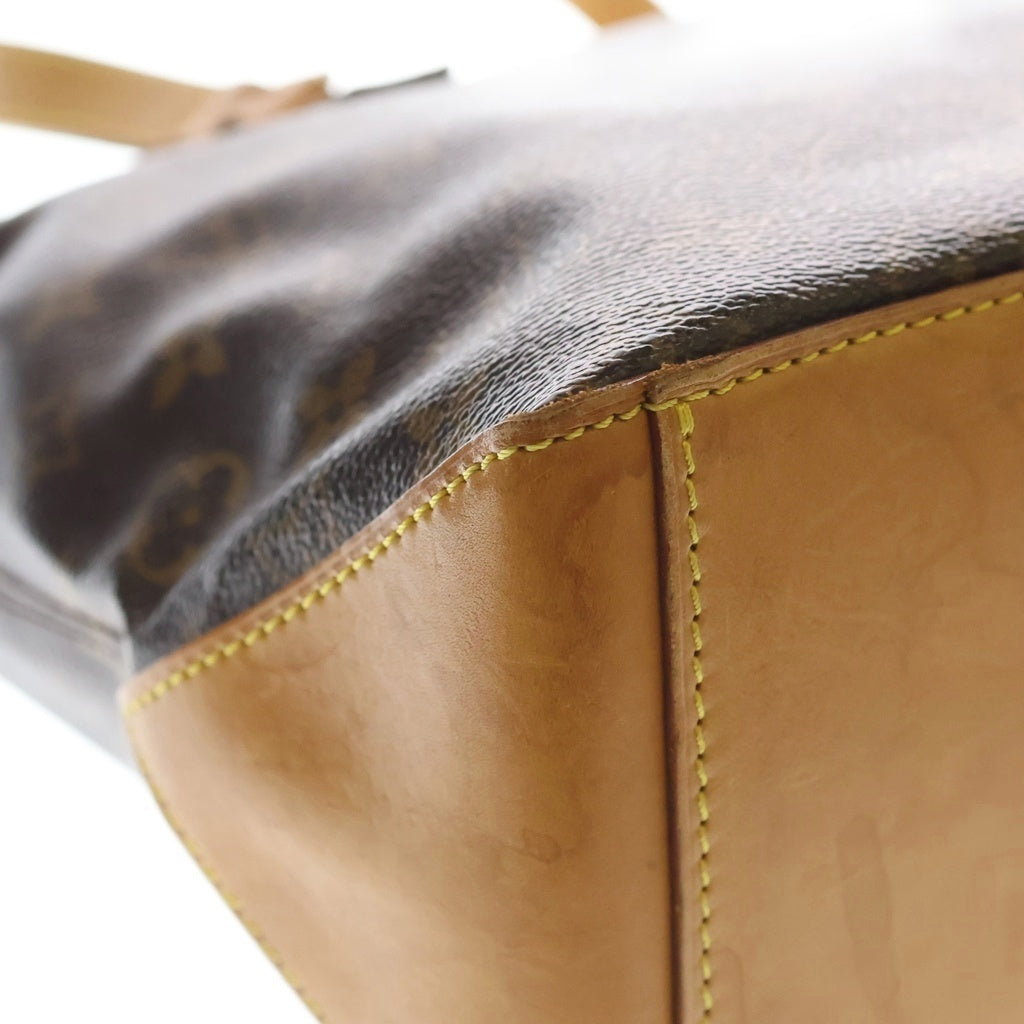 LOUIS VUITTON(ルイヴィトン) モノグラム カバピアノ トートバッグ ハンドバッグ ブラウン レザー×PVC M51148 ゴールド金具 レディース