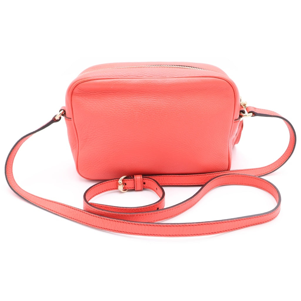 GUCCI(グッチ) ソーホー ショルダーバッグ サーモンピンク レザー 308364 ゴールド金具 レディース