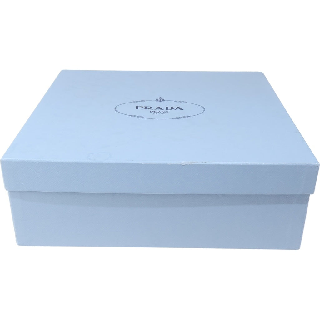 PRADA(プラダ) ウィングチップ メダリオン 厚底 プラットフォーム レザー レースアップ ドレス シューズ ブラック レディース