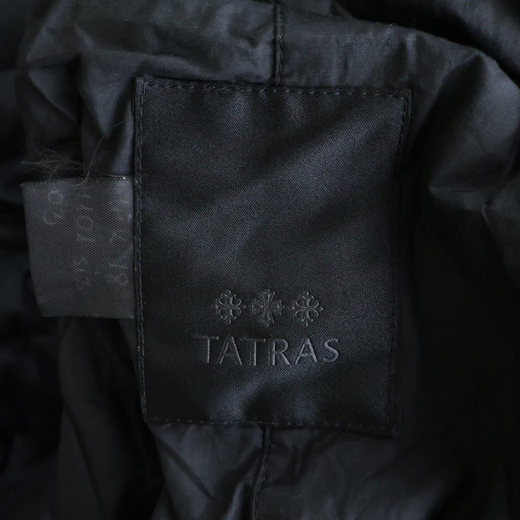 TATRAS(タトラス) リバーシブル フーデッド ジップアップ ダウンジャケット ネイビー/ブラック サンプル品 レディース