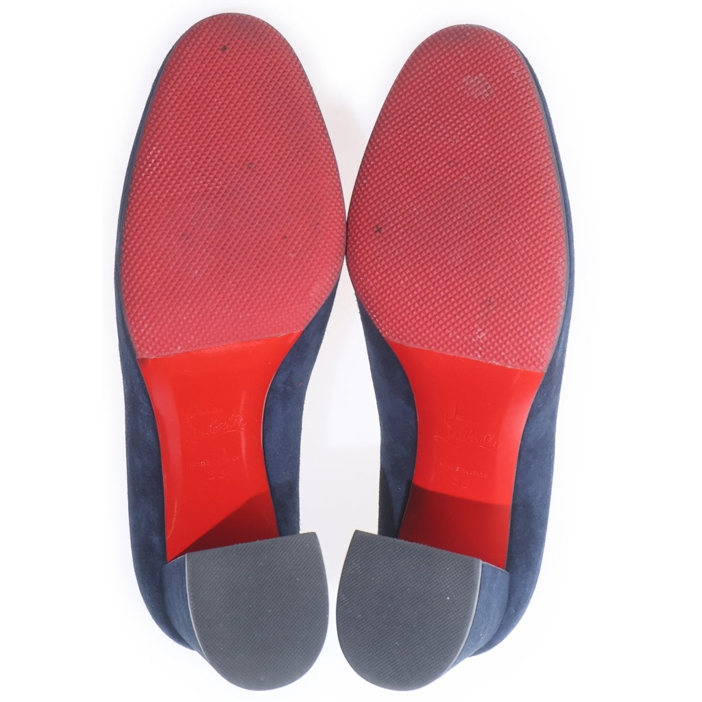CHRISTIAN LOUBOUTIN(クリスチャンルブタン) ウェッジソール ヒールパンプス シューズ スエード イタリア製 ネイビー レディース