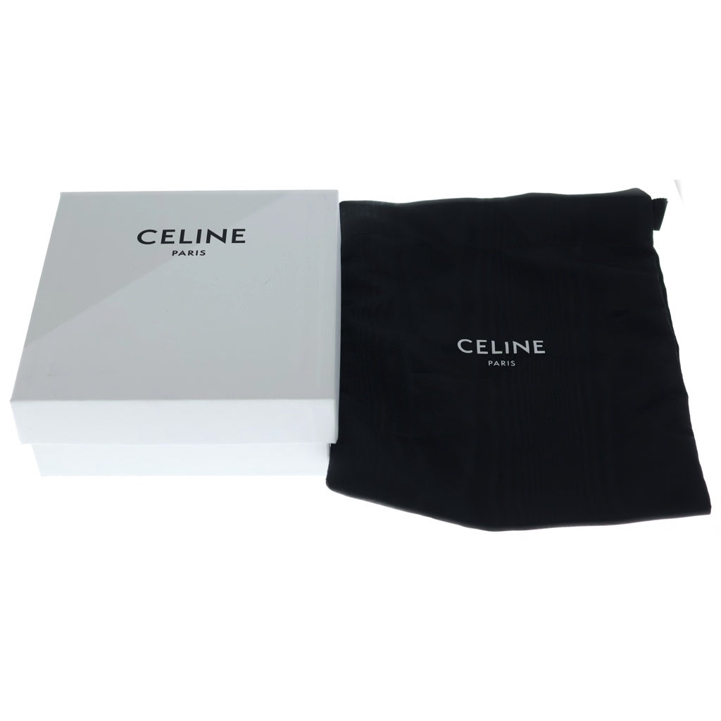 CELINE(セリーヌ) トリオンフ ベルト ミディアム ゴールド金具 レザー ブラック レディース
