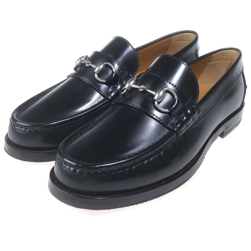 GUCCI(グッチ) ホースビット レザーローファー ブラック #8 1/2 776660