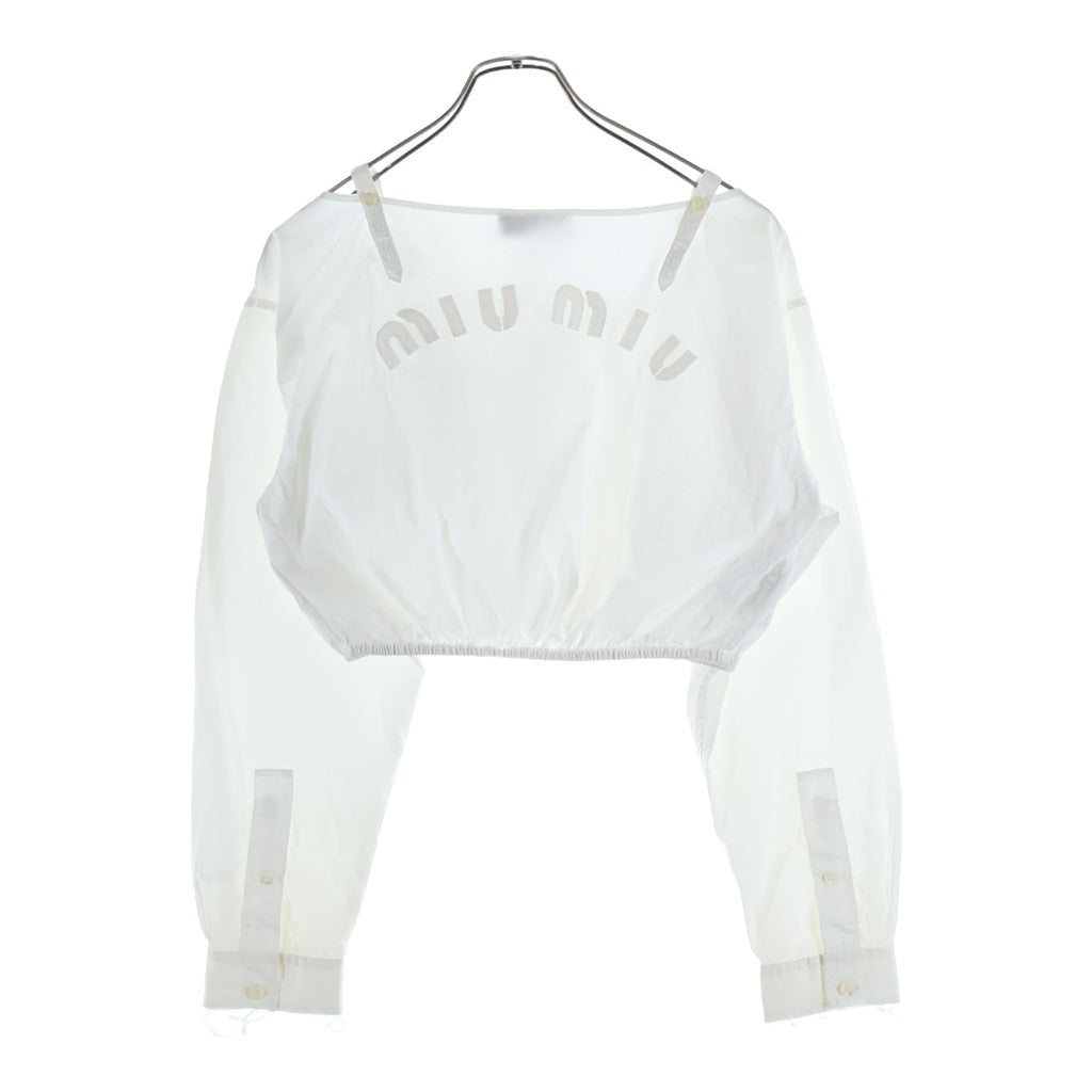 miumiu(ミュウミュウ) 長袖ブラウス ホワイト #38 レディース