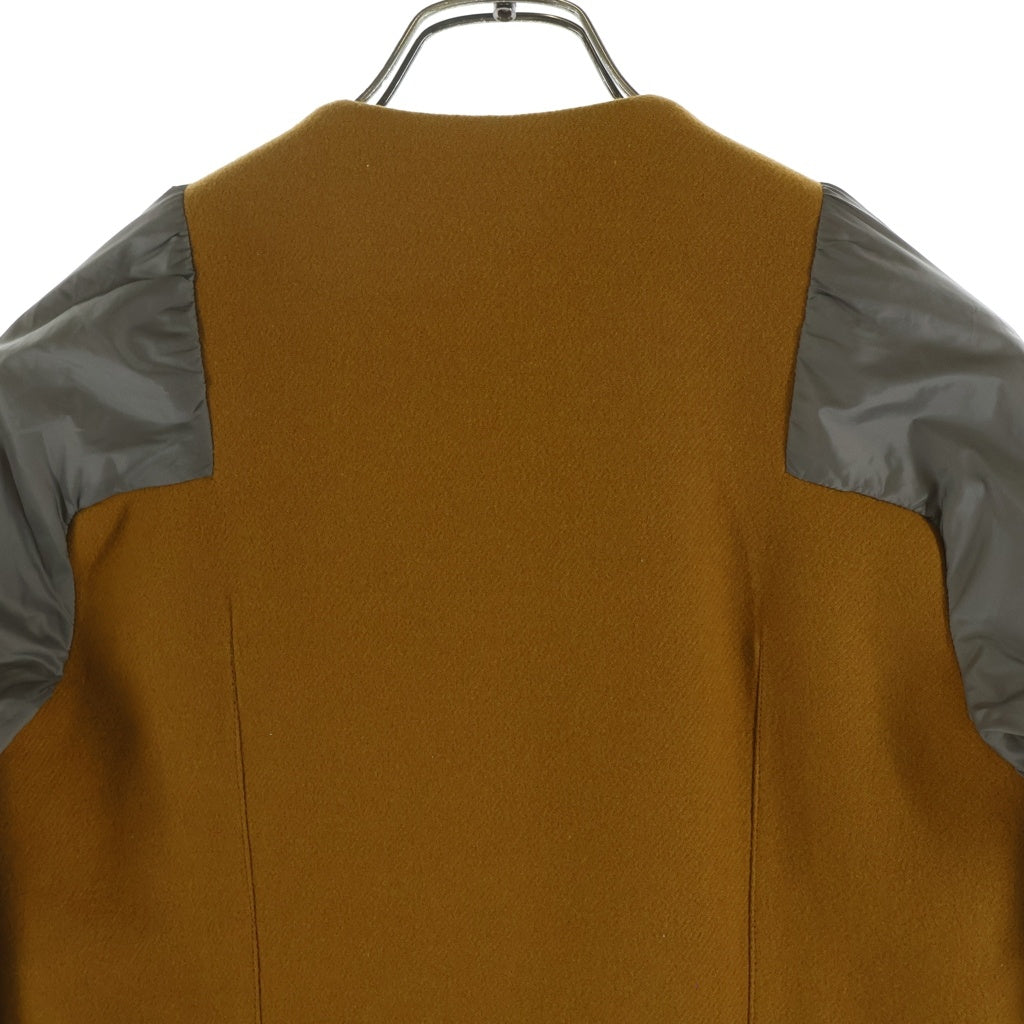 Rick Owens(リックオウエンス) 切り替えウールジャケット カーキ×イエロー #40 レディース