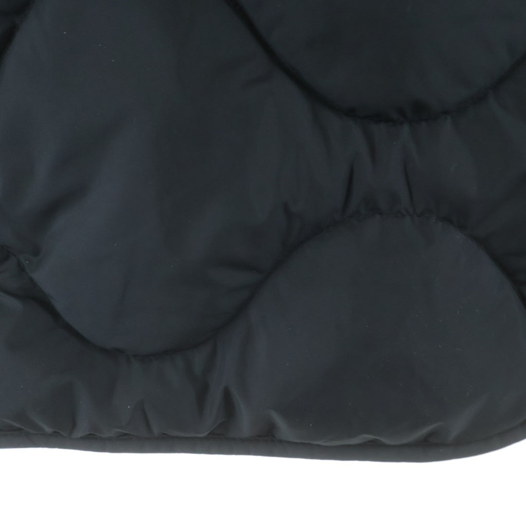 MONCLER(モンクレール) TAMBOSI GILET ジップアップ ダウンベスト ナイロン レザーパッチ ブラック C-ZIND-24-51644