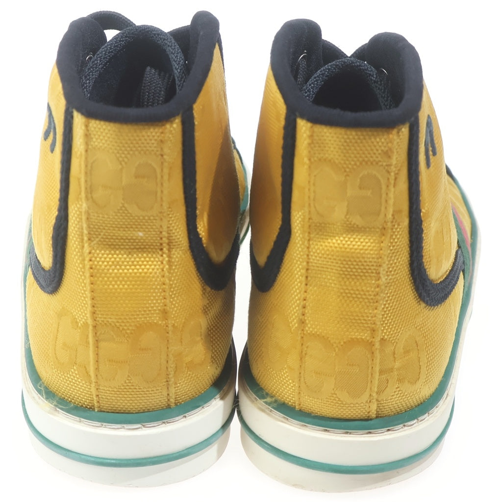 GUCCI(グッチ) GGキャンバス 1977 テニス ハイカットスニーカー イエロー