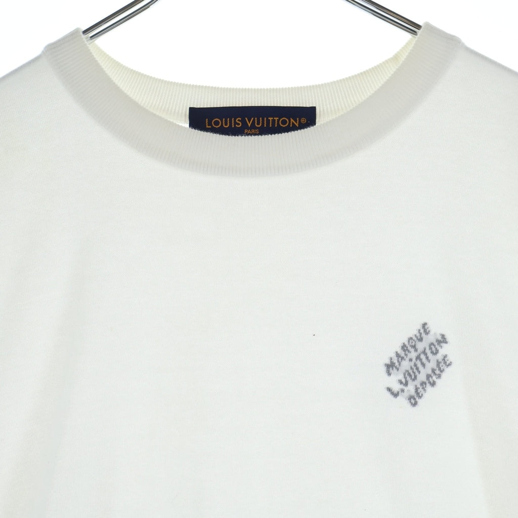 LOUIS VUITTON(ルイヴィトン) シグネチャー ショートスリーブコットンクルーネックTシャツ ホワイト #M RM242MQ Z34 HRN42W