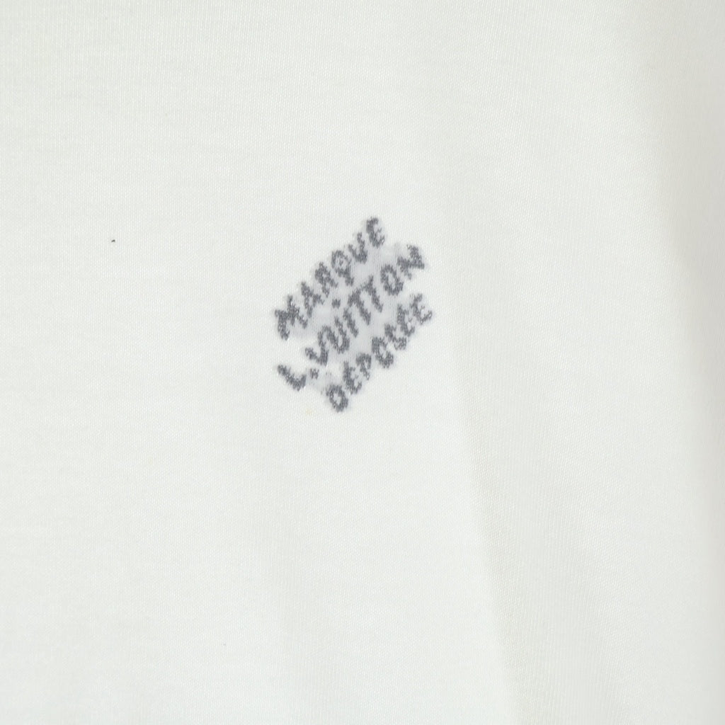 LOUIS VUITTON(ルイヴィトン) シグネチャー ショートスリーブコットンクルーネックTシャツ ホワイト #M RM242MQ Z34 HRN42W