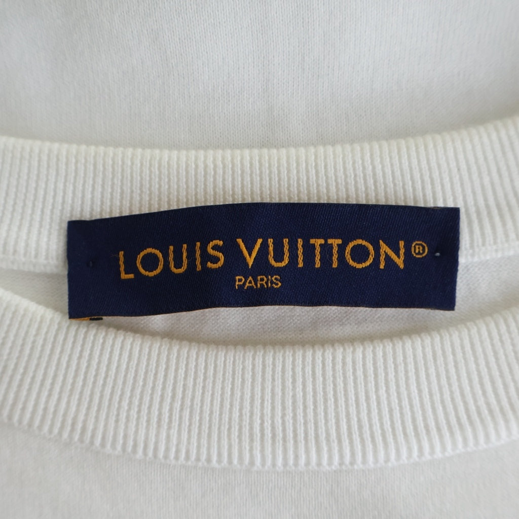 LOUIS VUITTON(ルイヴィトン) シグネチャー ショートスリーブコットンクルーネックTシャツ ホワイト #M RM242MQ Z34 HRN42W