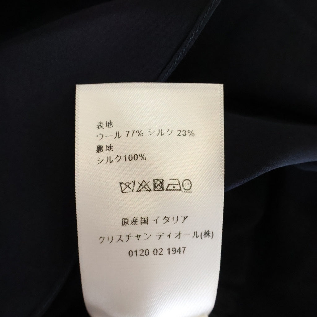 Christian Dior(クリスチャンディオール) ウール×シルク ノースリーブ ワンピース ドレス #34 ネイビー 011D03A1166 レディース