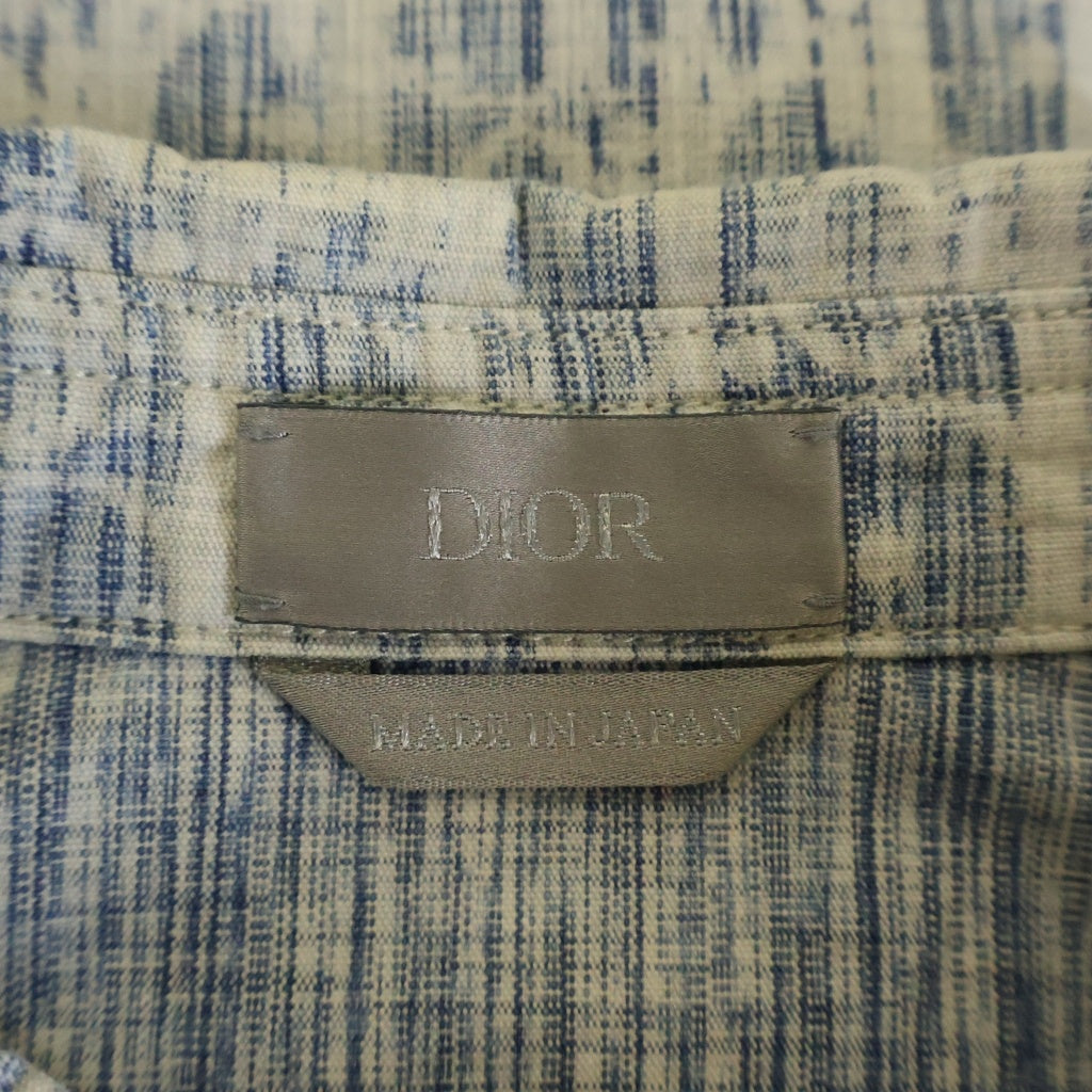 Christian Dior(クリスチャンディオール) 20AW オブリーク コットン デニムジャケット 長袖 デニムシャツ #39 ブルー 013D585BY989 レディース