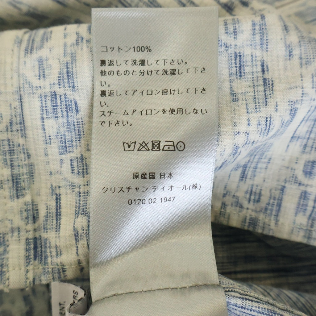 Christian Dior(クリスチャンディオール) 20AW オブリーク コットン デニムジャケット 長袖 デニムシャツ #39 ブルー 013D585BY989 レディース