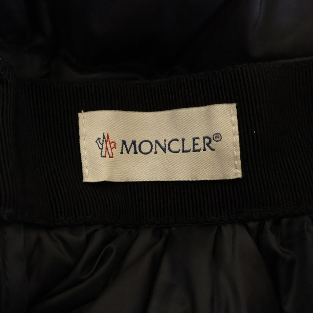 MONCLER(モンクレール) BOUDIN ブーダン ナイロン ダウン ロングスカート #38 ブラック D209W2590000 レディース
