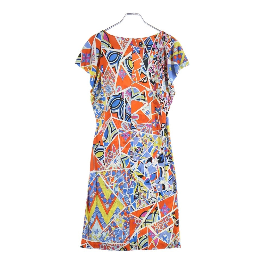 EMILIO PUCCI(エミリオプッチ) レーヨン×シルク ノースリーブ ワンピース #38 マルチカラー 61RI51 レディース