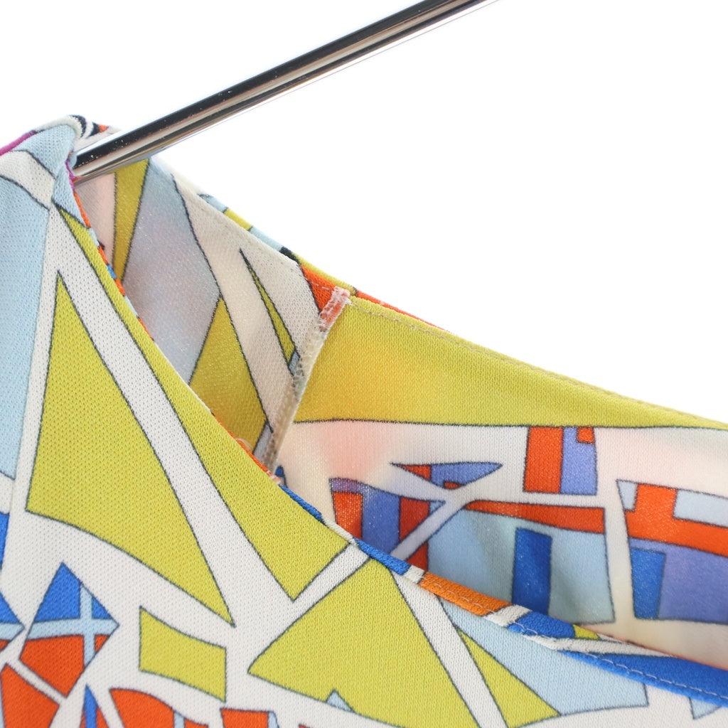 EMILIO PUCCI(エミリオプッチ) レーヨン×シルク ノースリーブ ワンピース #38 マルチカラー 61RI51 レディース