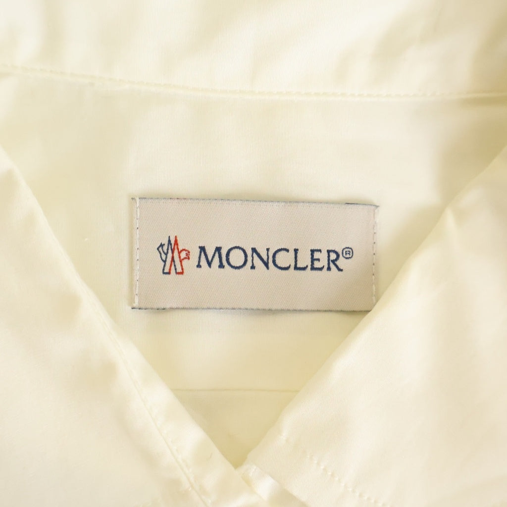MONCLER(モンクレール) シモーネ・ロシャ コットン 半袖 パフスリーブ シャツワンピース #00 ホワイト E109W5660105 レディース