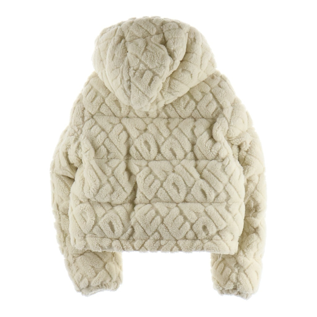 FENDI(フェンディ) FFウール フーデッドブルゾン ジップアップ ジャケット フード アイボリー FAN133 AQB1 レディース