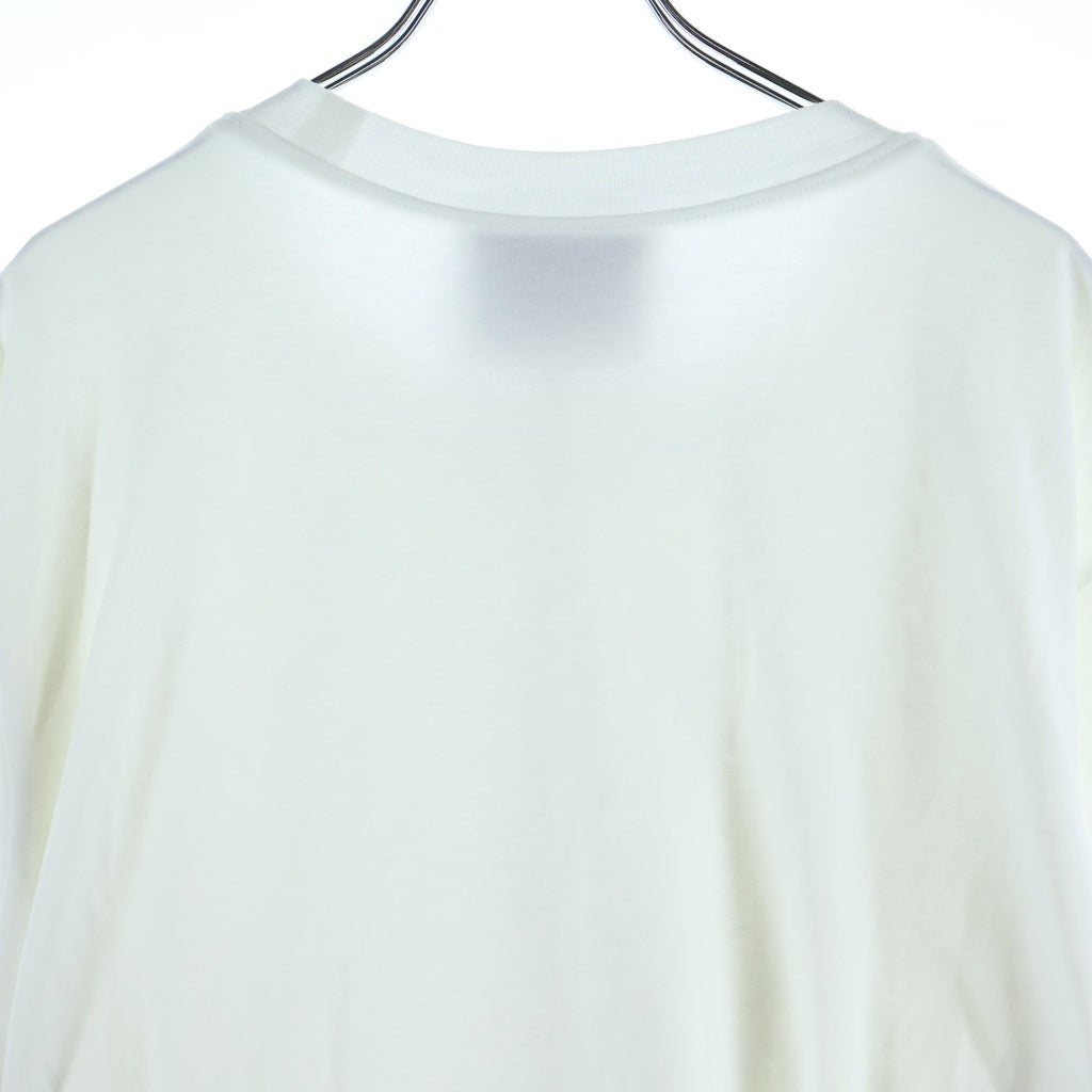 3.1 Phillip Lim(スリーワンフィリップリム) Short Sleeve Draped Cotton Jersey T-Shirt ドレープ 半袖Tシャツ カットソー コットン ホワイト E231-1528COJ レディース