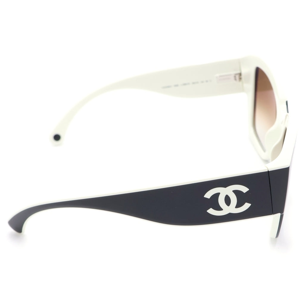 CHANEL(シャネル) バタフライシェイプ ココマーク サングラス アイウェア 53□19 ホワイト 6058 レディース