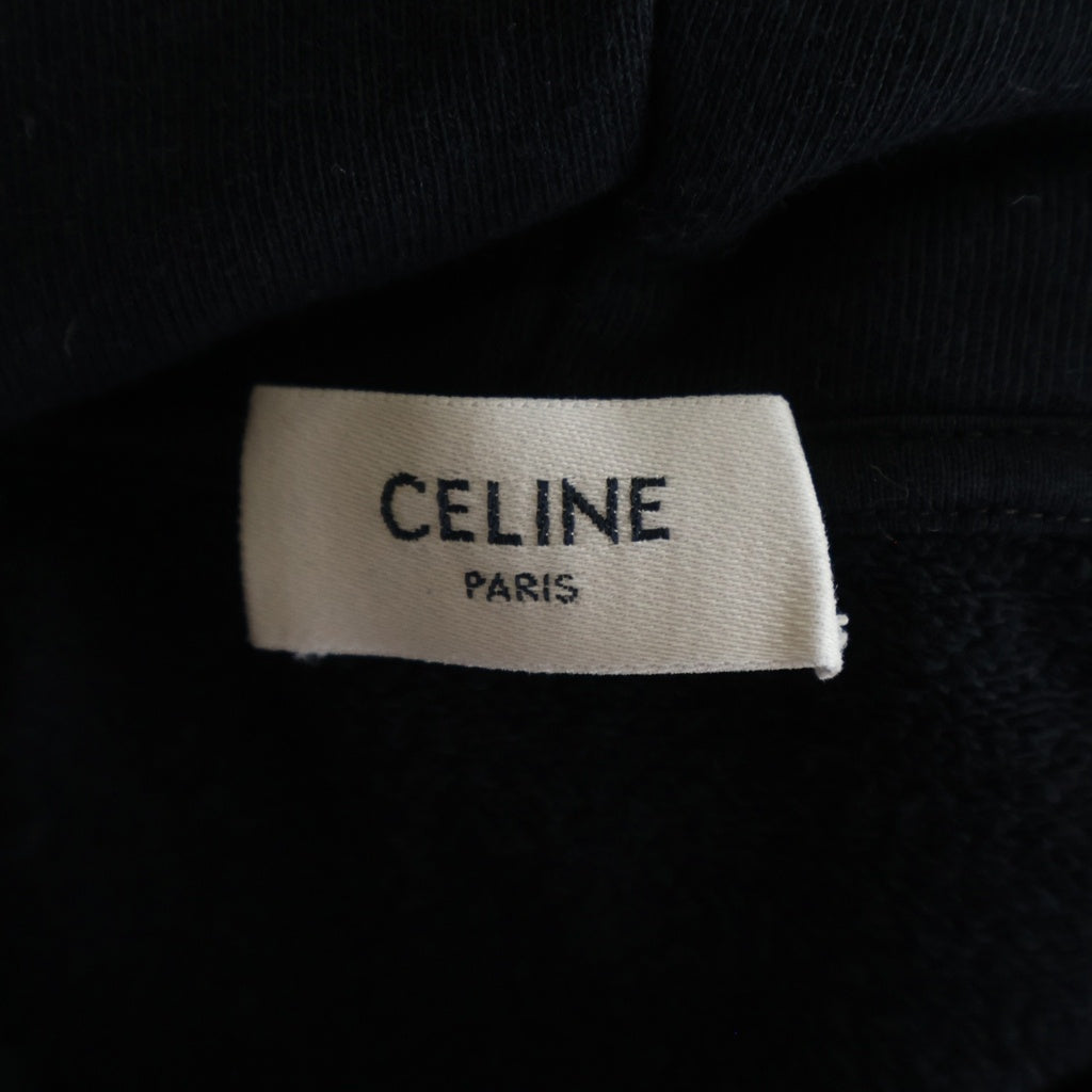 CELINE(セリーヌ) ルーズ フーディ プルオーバー スウェットパーカー ブラック 2Y468670Q.38NO レディース