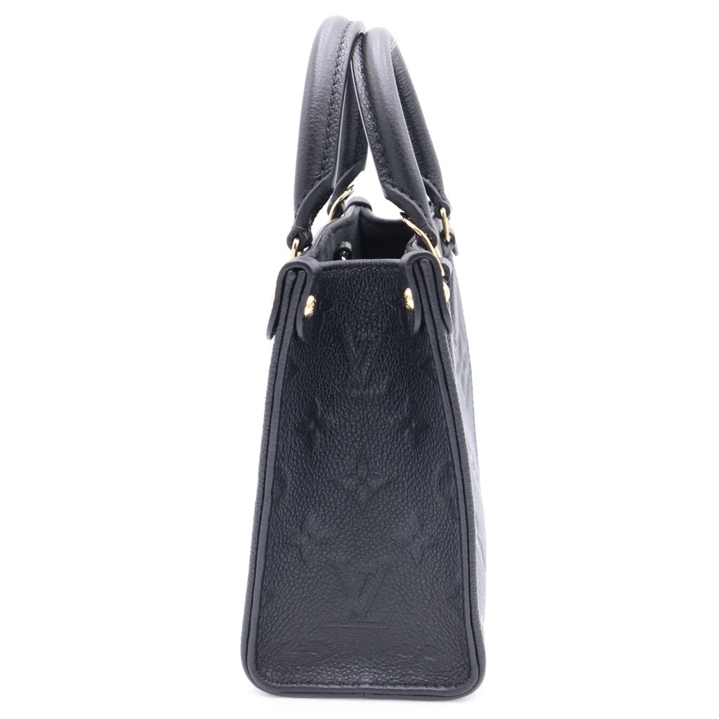 LOUIS VUITTON(ルイヴィトン) モノグラム・アンプラント オンザゴーBB 2WAYハンドバッグ ショルダーバッグ ブラック ノワール レザー M46993 ゴールド金具 レディース