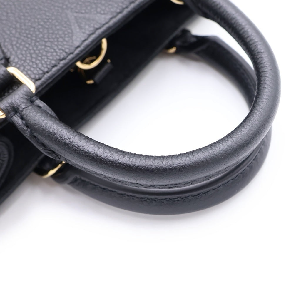 LOUIS VUITTON(ルイヴィトン) モノグラム・アンプラント オンザゴーBB 2WAYハンドバッグ ショルダーバッグ ブラック ノワール レザー M46993 ゴールド金具 レディース