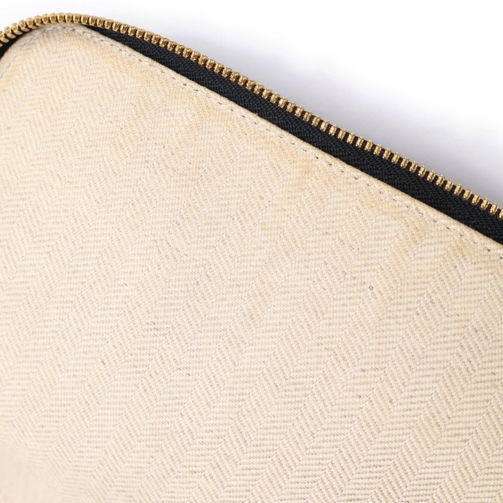 LOEWE(ロエベ) ゴヤ バックパック リュックサック ブラック×ベージュ レザー ゴールド金具 レディース