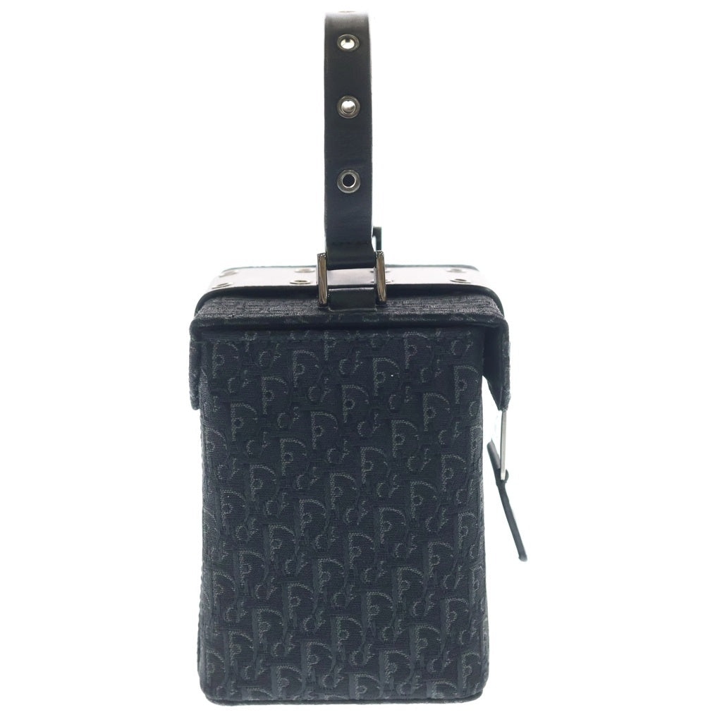 Christian Dior(クリスチャンディオール) トロッター バニティ バック キャンバス レザー ブラック HE0082 レディース
