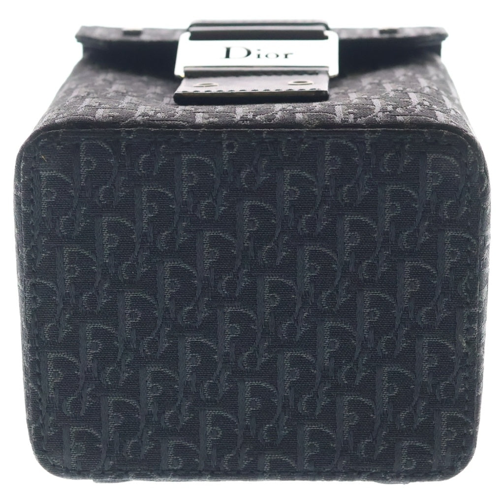 Christian Dior(クリスチャンディオール) トロッター バニティ バック キャンバス レザー ブラック HE0082 レディース