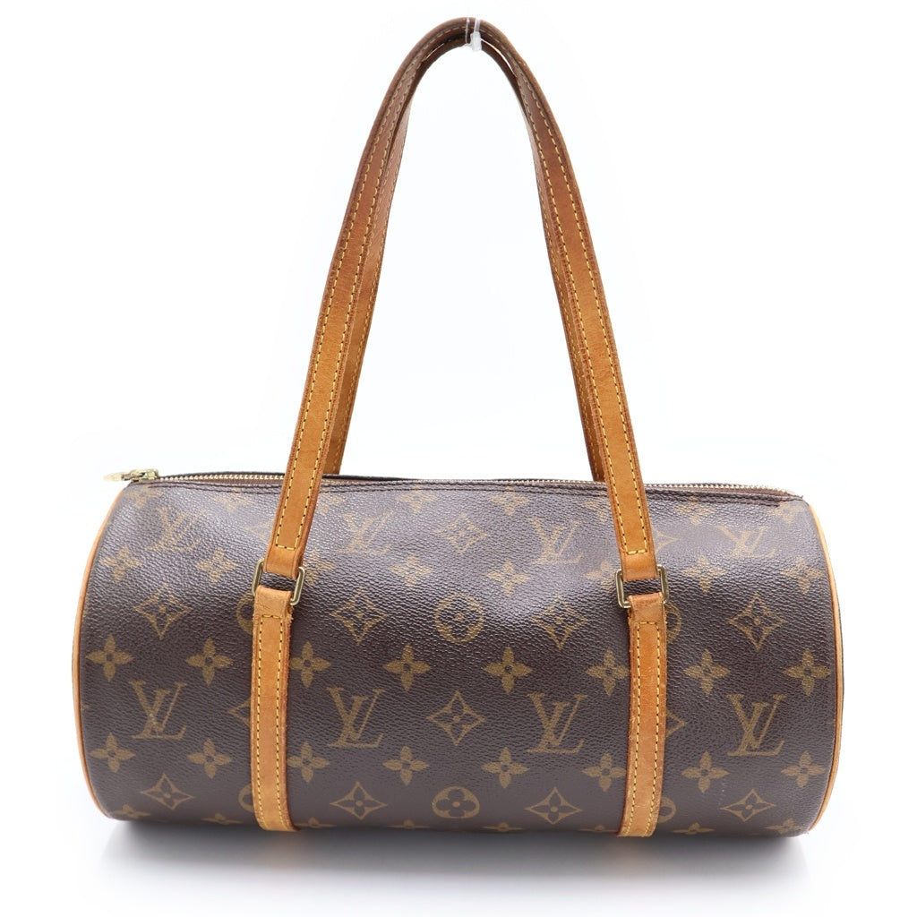 LOUIS VUITTON(ルイヴィトン) モノグラム パピヨン30 PVC レザー ハンドバッグ ブラウン M51385 レディース