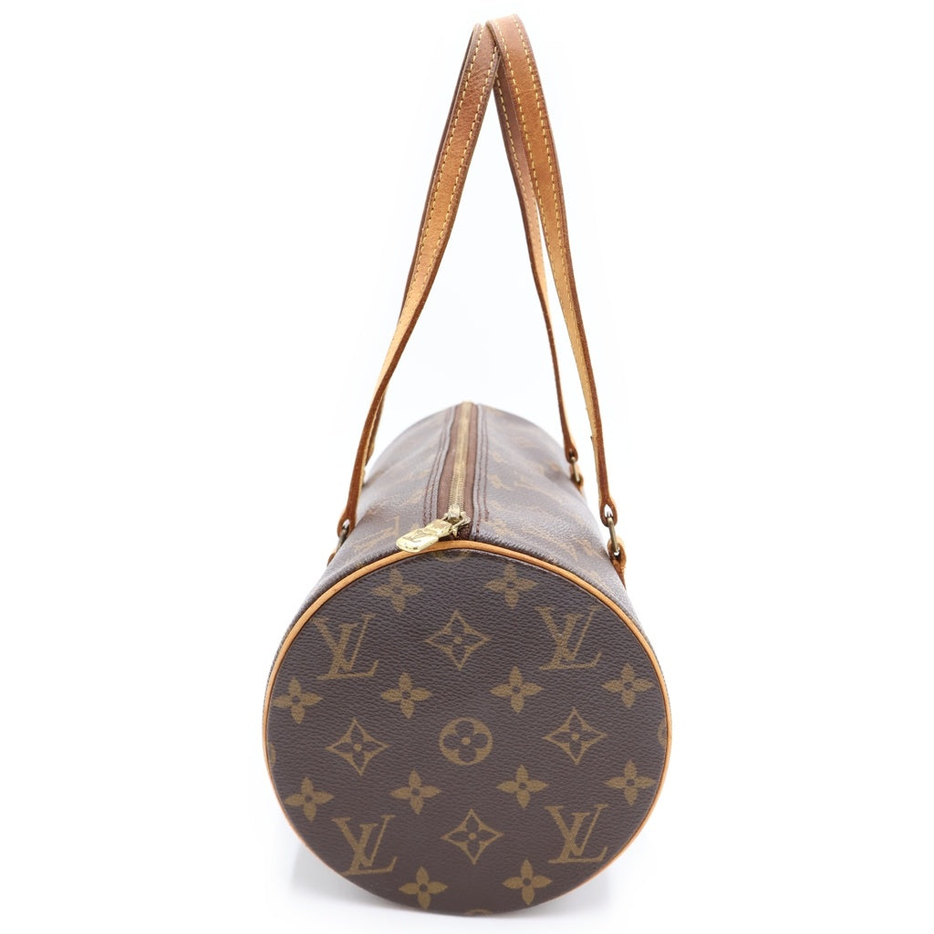 LOUIS VUITTON(ルイヴィトン) モノグラム パピヨン30 PVC レザー ハンドバッグ ブラウン M51385 レディース