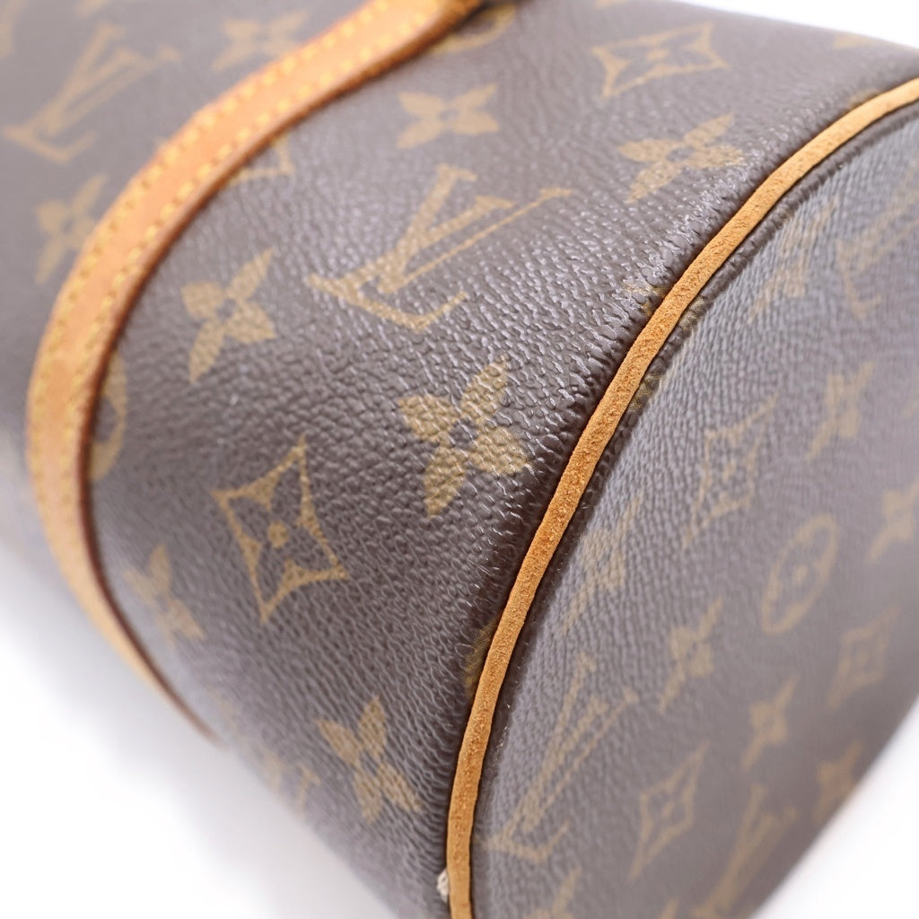 LOUIS VUITTON(ルイヴィトン) モノグラム パピヨン30 PVC レザー ハンドバッグ ブラウン M51385 レディース