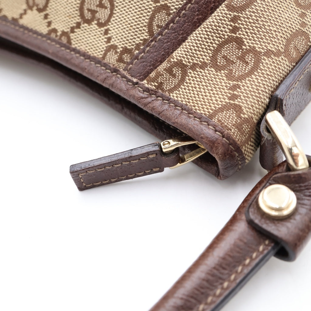 GUCCI(グッチ) GGキャンバス レザー ワンショルダーバッグ ハンドバッグ 130939 レディース