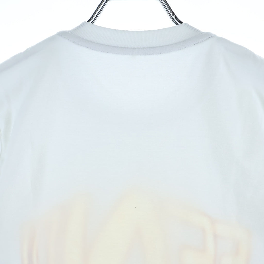FENDI(フェンディ) ロゴメッシュ 半袖Tシャツ カットソー フロントロゴ ホワイト FS7254 AG80 レディース